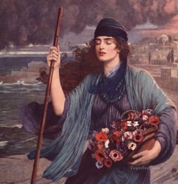  HM Lienzo - Nydia La muchacha ciega de Pompeya Herbert Gustave Schmalz